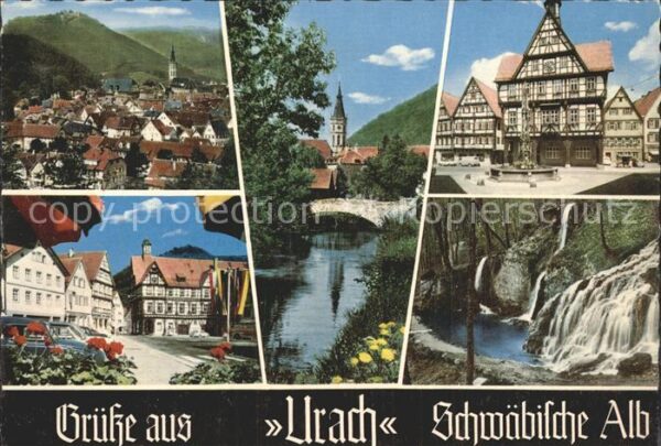 Urach Bad Fachwerk Wasserfälle