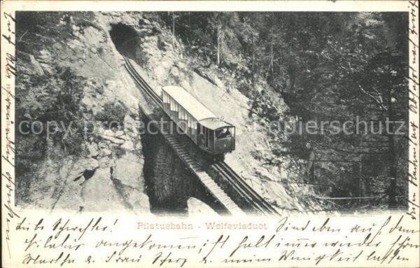 Zahnradbahn Pilatusbahn Wolfsviadukt