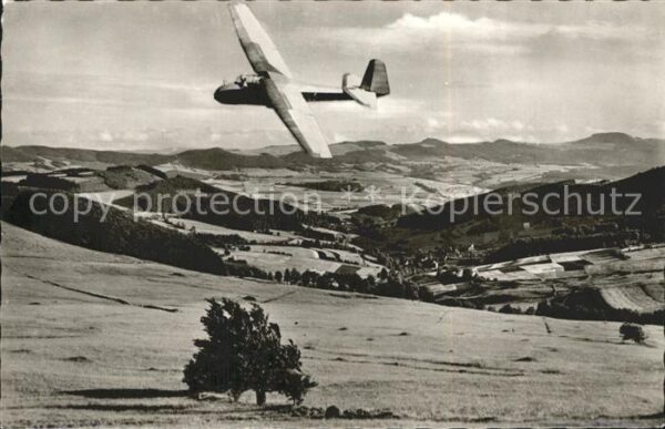 Segelflug Gliding Vol-Voile Vuolo-a-Vela Rhön Wasserkuppe Fuldatal