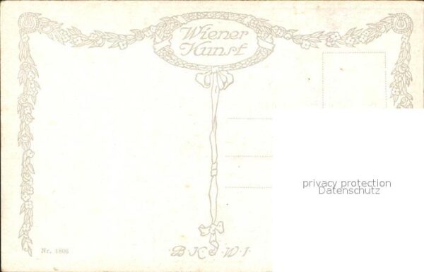 Verlag Wiener Kunst Nr. 1806 Erich A. Lamm Auf dem Anstand – Bild 2