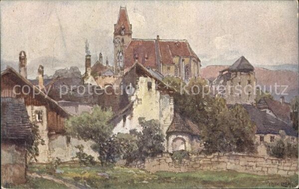 Kuenstlerkarte Fritz Lach Nibelungenweg Weissenkirchen