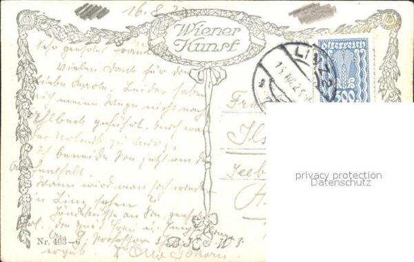 Verlag Wiener Kunst Nr. 403 Fritz Lach Urfahr Pöstlingberg – Bild 2