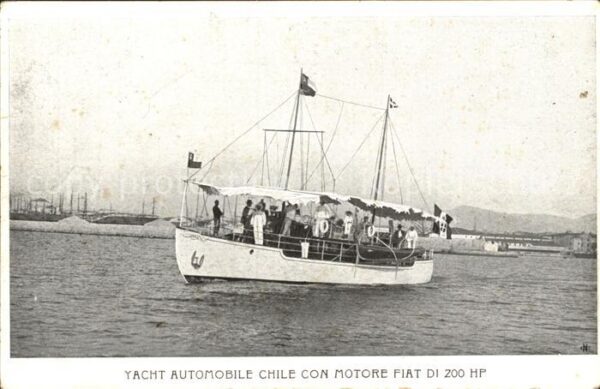 Motorschiffe Yacht Automobile Chile con Motore Fiat