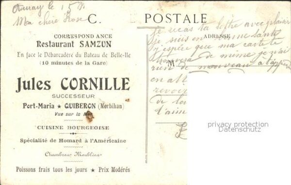 Segelschiffe Quiberon Tempete 21 Decembre 1911 – Bild 2