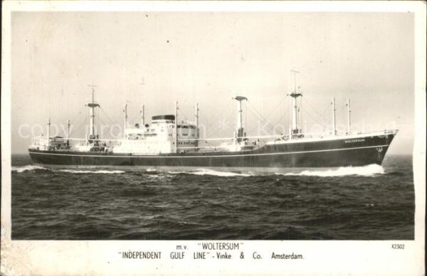 Schiffe Ships Navires M.V. Woltersum