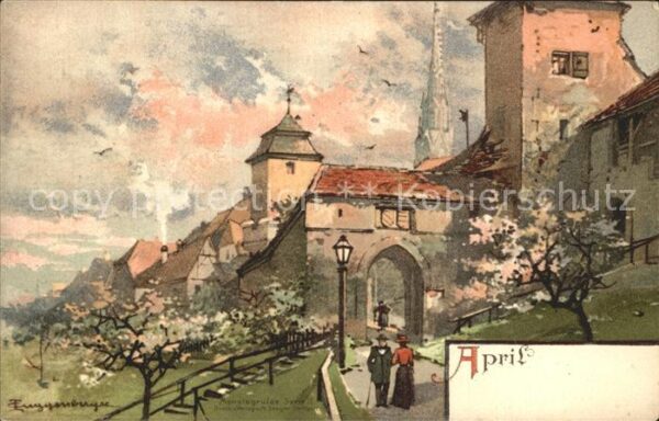 Monatskarte April Thomas Guggenberger Litho