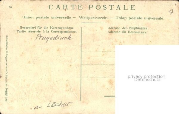 Kuehe Alpfahrt Sentum Pferdekutsche Litho – Bild 2