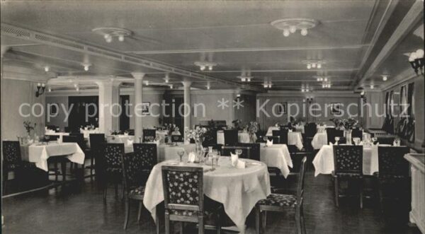 Dampfer Oceanliner D. Hansa Hamburg-Amerika-Linie Speisesa