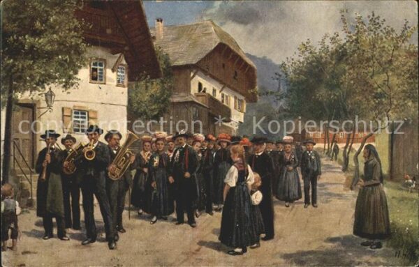 Hoffmann Heinrich Bauernhochzeit Schwarzwald Trachten Tub