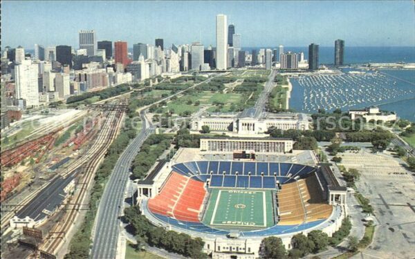 Stadion Soldier's Field Chicago Illinois Aerial