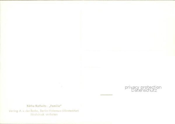 Kuenstlerkarte Käthe Kollwitz Familie – Bild 2
