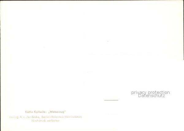 Kollwitz Kaethe Weberzug – Bild 2