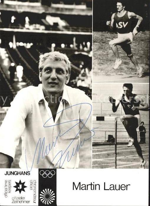 Persoenlichkeiten Leichtathlet Martin Lauer Autogramm