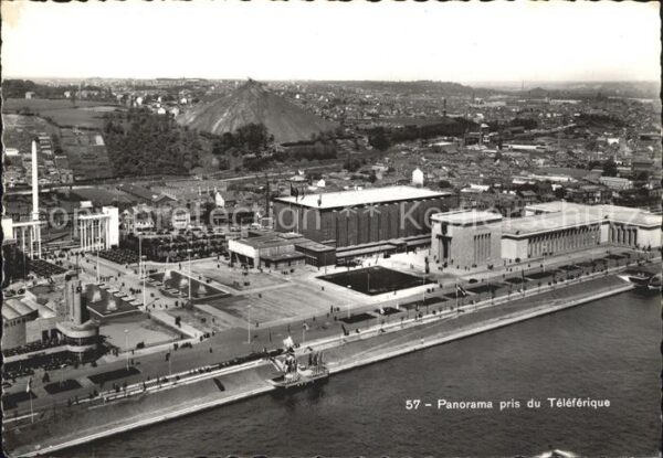 Exposition Internationale Liege 1939 Panorama pris du Teleferique