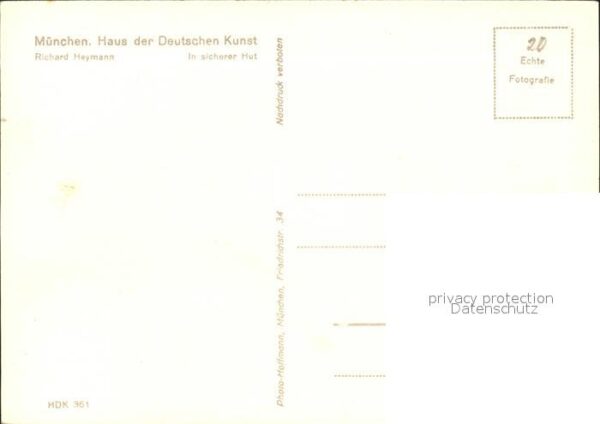 Verlag HDK Nr. 361 Richard Heymann In sicherer Hut – Bild 2