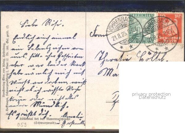 Hoffmann Heinrich Hpllental Ravennaschlucht Schwarzwald – Bild 2