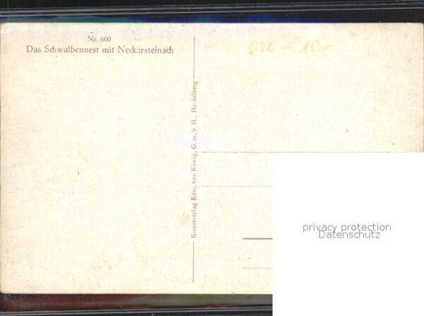 Hoffmann Heinrich Schwalbennest Neckarsteinach Nr. 660 – Bild 2