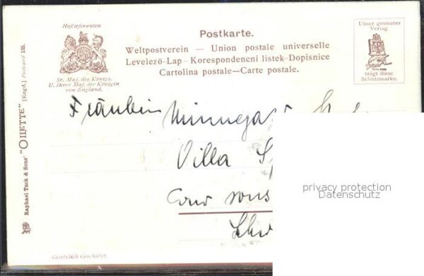 Verlag Tucks Oilette Nr. 135 Feuerwehr Pferdewagen England – Bild 2