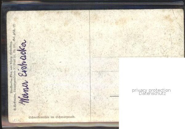 Hoffmann Heinrich Schneidemühle Schwarzwald – Bild 2