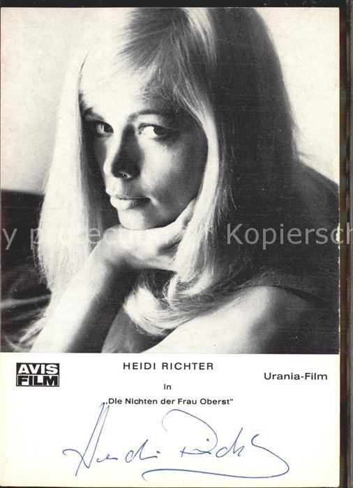 Schauspieler Heidi Richter Autogramm