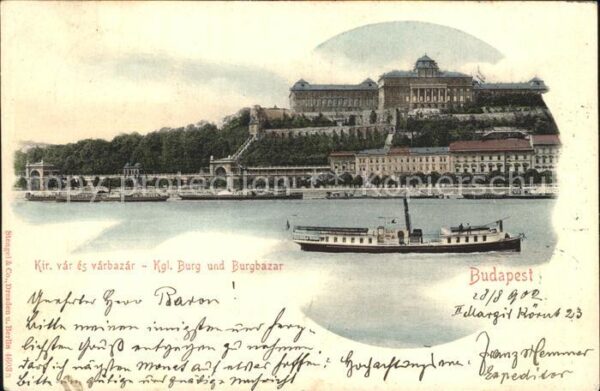 Budapest Kir. var es varbazar Burg Burgbazar