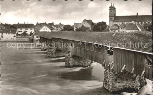 Bad Saeckingen Holzbrücke Fridolinsmünster