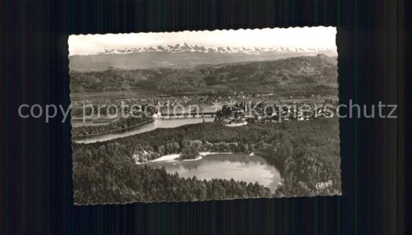 Bad Saeckingen Fliegeraufnahme Bergsee Rhein Alpen