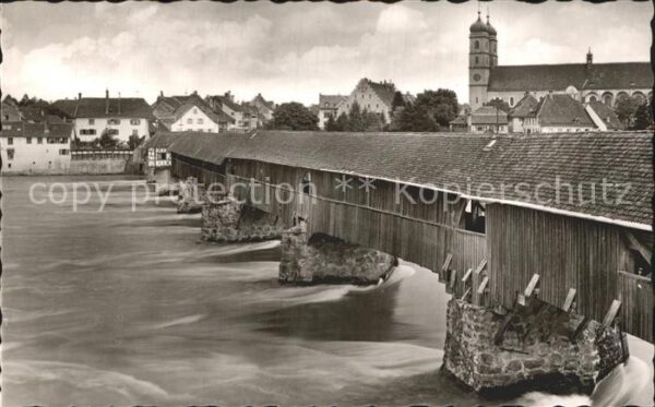 Bad Saeckingen Holzbrücke Fridolinsmünster