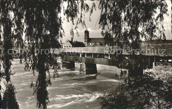 Bad Saeckingen Holzbrücke Fridolinsmünster