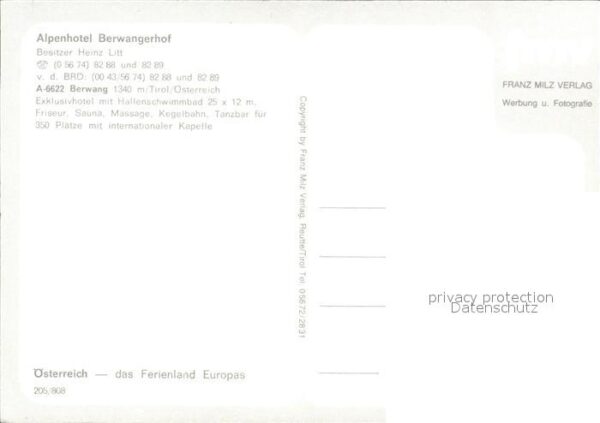 Berwang Tirol Alpenhotel Berwangerhof – Bild 2