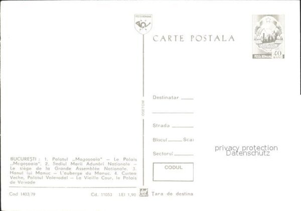 Bucuresti Palais Mogosoaia siege Grande Assemblee – Bild 2