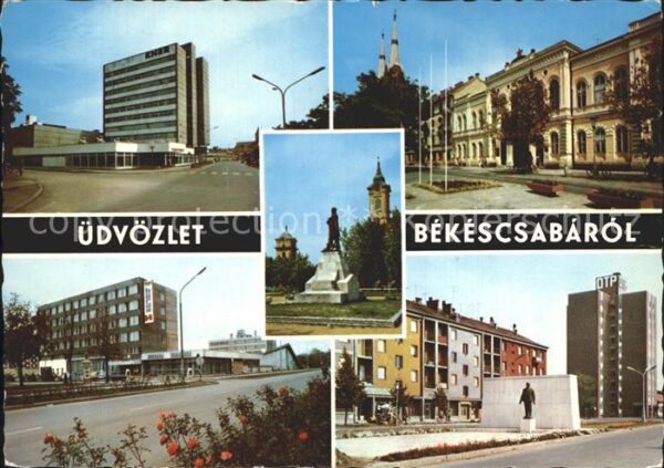 Bekescsaba OTP-Gebäude Denkmal KNER