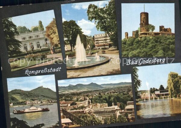 Bad Godesberg Brunnen Stadtpark Godesburg Rheinansich