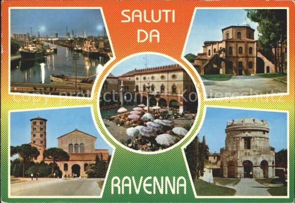 Ravenna Italia Hafen Gebäude Cafe