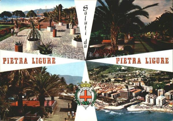 Pietra Ligure Fliegeraufnahme Promenade