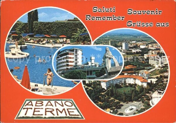 Abano Terme Fliegeraufnahme Schwimmbad