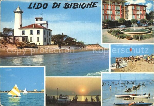 Bibione Leuchtturm Brunnen Strand