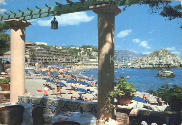 Taormina Sizilien Strand Mazzaro