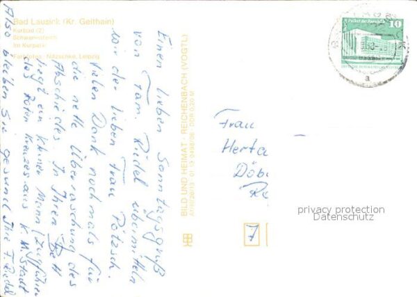 Bad Lausick Kurbad Schwanenteich Kurpark – Bild 2