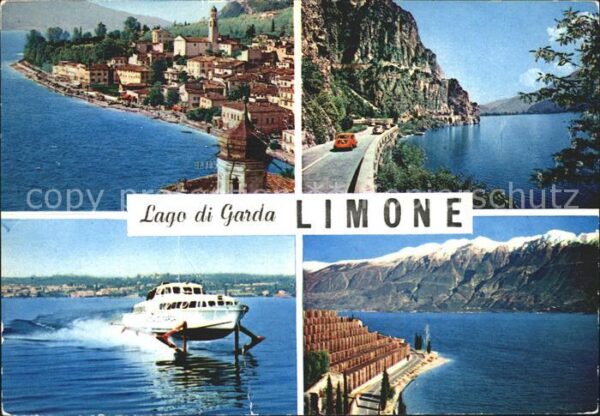 Limone sul Garda Motorboot Teilansichten
