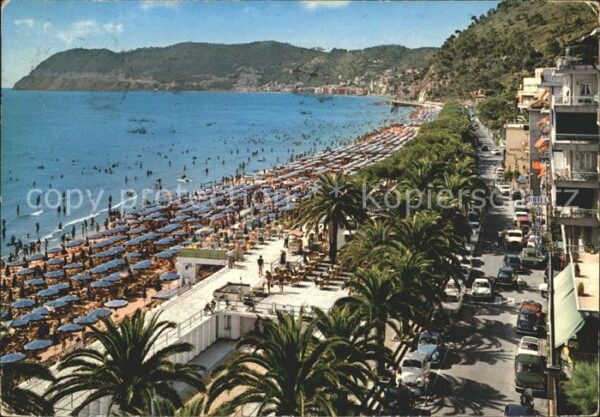 ALASSIO Savona Liguria IT Strand Promenade