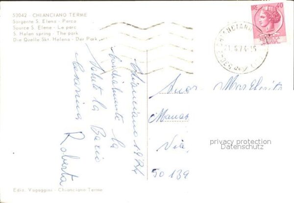 Chianciano Terme Quelle St. Helena Park – Bild 2