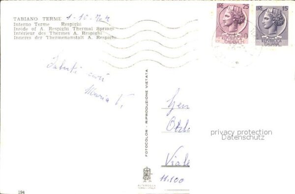 Tabiano Terme Inneres Thermalanstalt A. Respighi – Bild 2