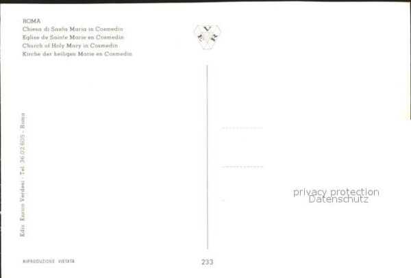 Roma Rom Kirche St. Marie Cosmedin – Bild 2