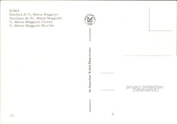 Roma Rom S. Maria Maggiore Basilika – Bild 2