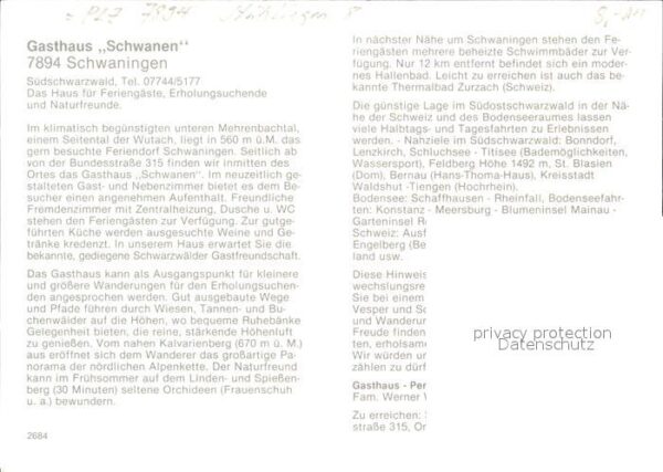 Schwaningen Gasthaus Schwanen – Bild 2