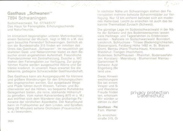 Schwaningen Gasthaus Schwanen – Bild 2