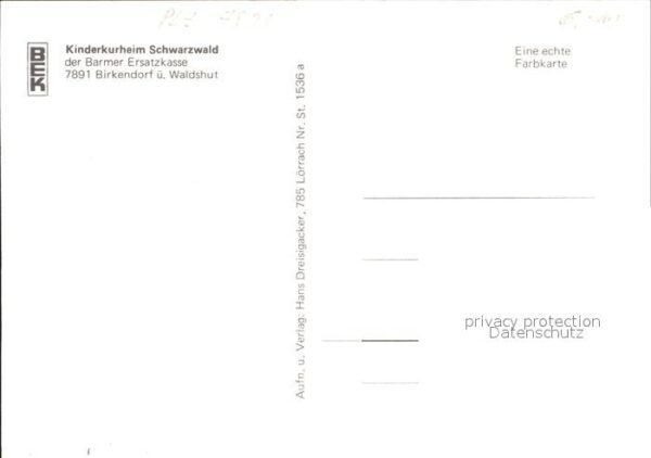 Birkendorf Kinderkurheim Schwarzwald – Bild 2