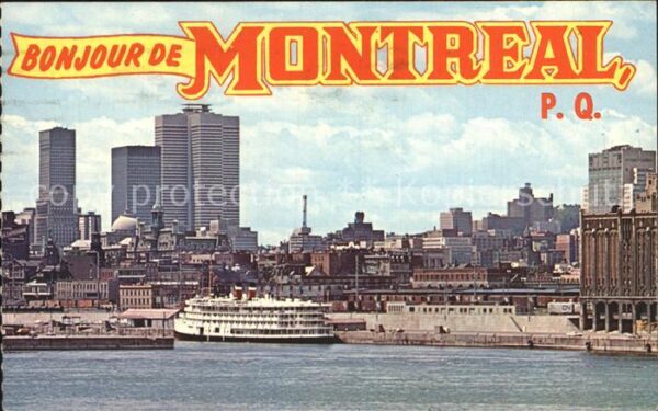 Montreal Quebec Skyline mit Hafen