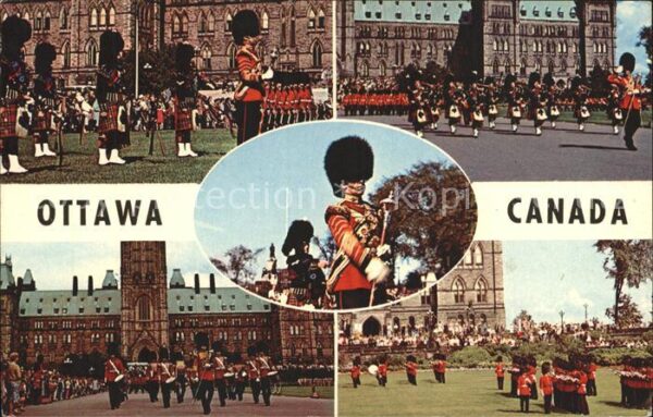 Ottawa Ontario Wachablösung vor dem Schloss